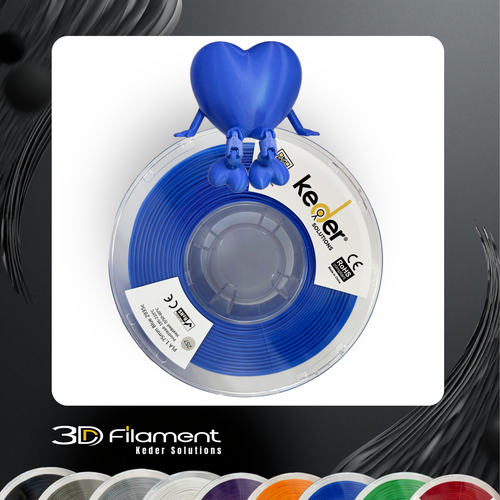 Keder PLA Filament 1.75mm Blue 1KG Spool 3D Printing